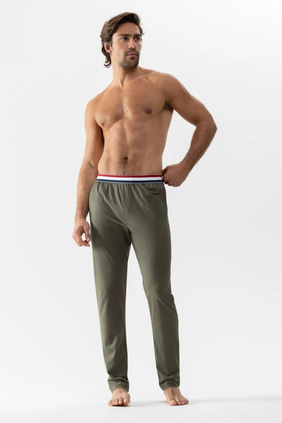 Heren Mey Broeken | Lange Broek Serie Re:Think Colour Safari Green