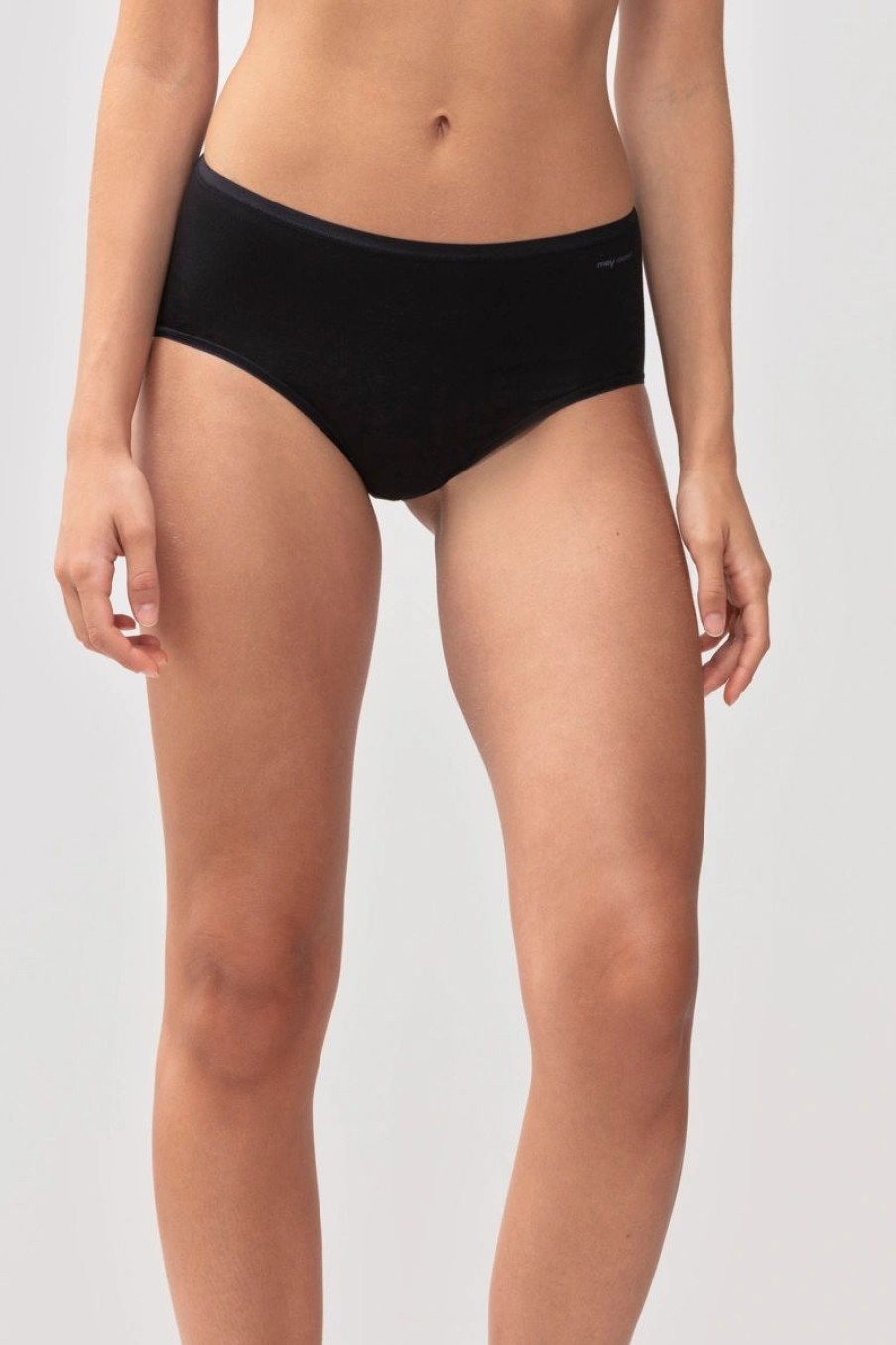 Dames Mey Slips & Pantyshorts | Tailleslip Serie Superfine Organic Zwart