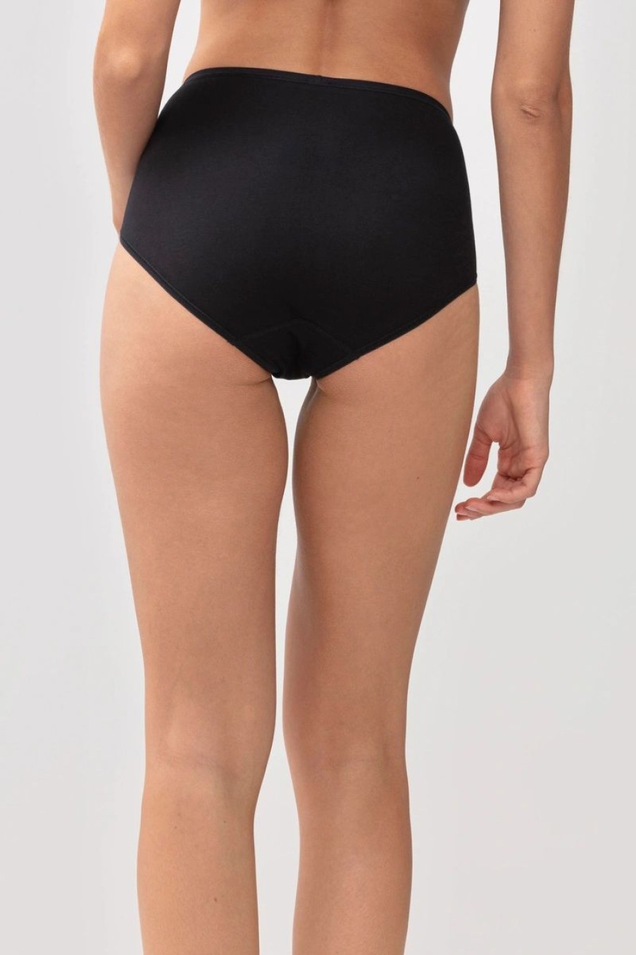 Dames Mey Slips & Pantyshorts | Tailleslip Serie Superfine Organic Zwart