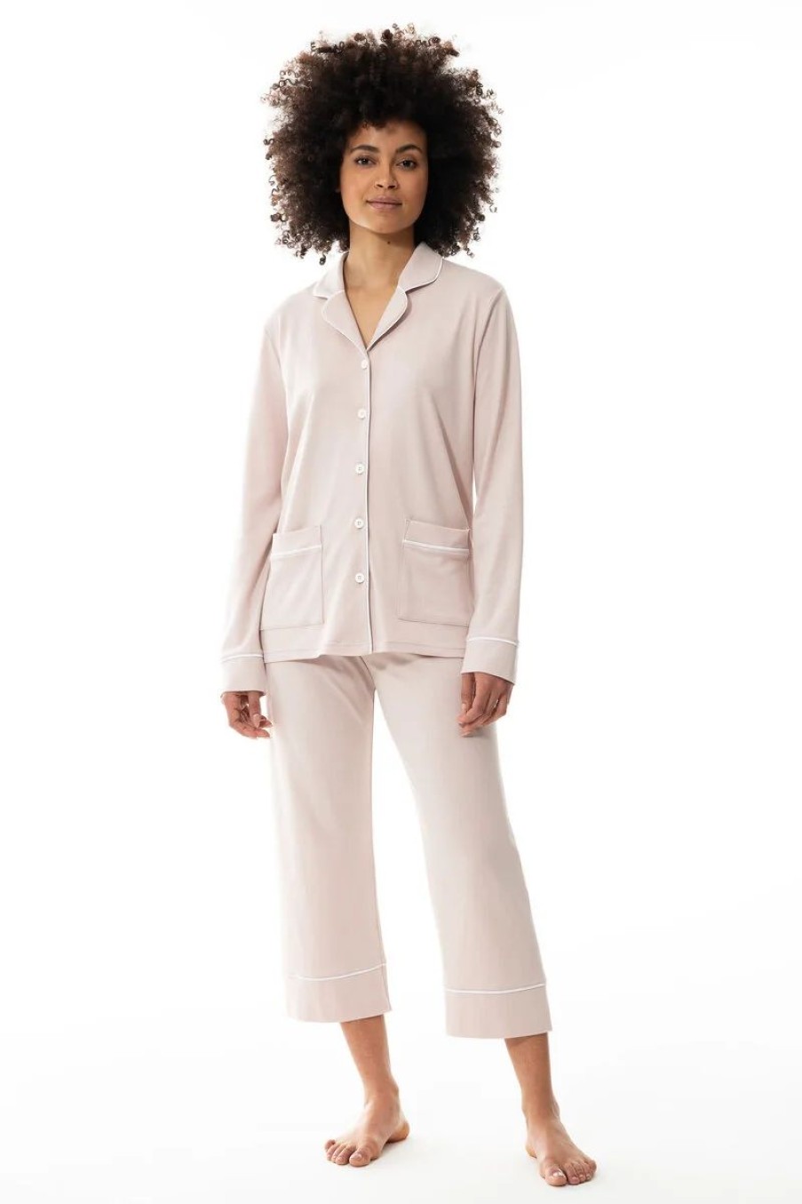 Dames Mey Pyjama'S | Pyjama Serie Sleepsation Pale Taupe