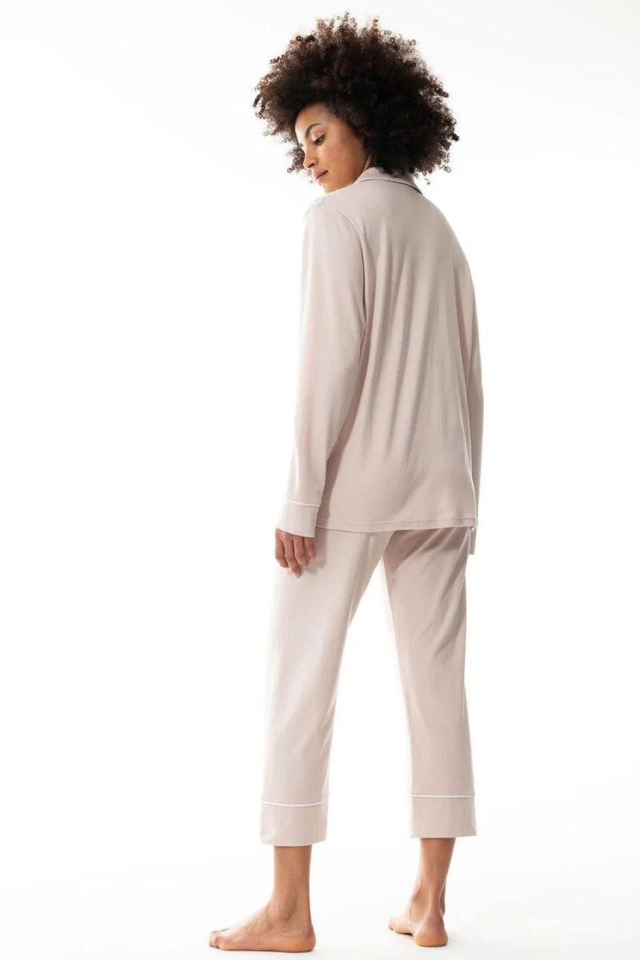 Dames Mey Pyjama'S | Pyjama Serie Sleepsation Pale Taupe