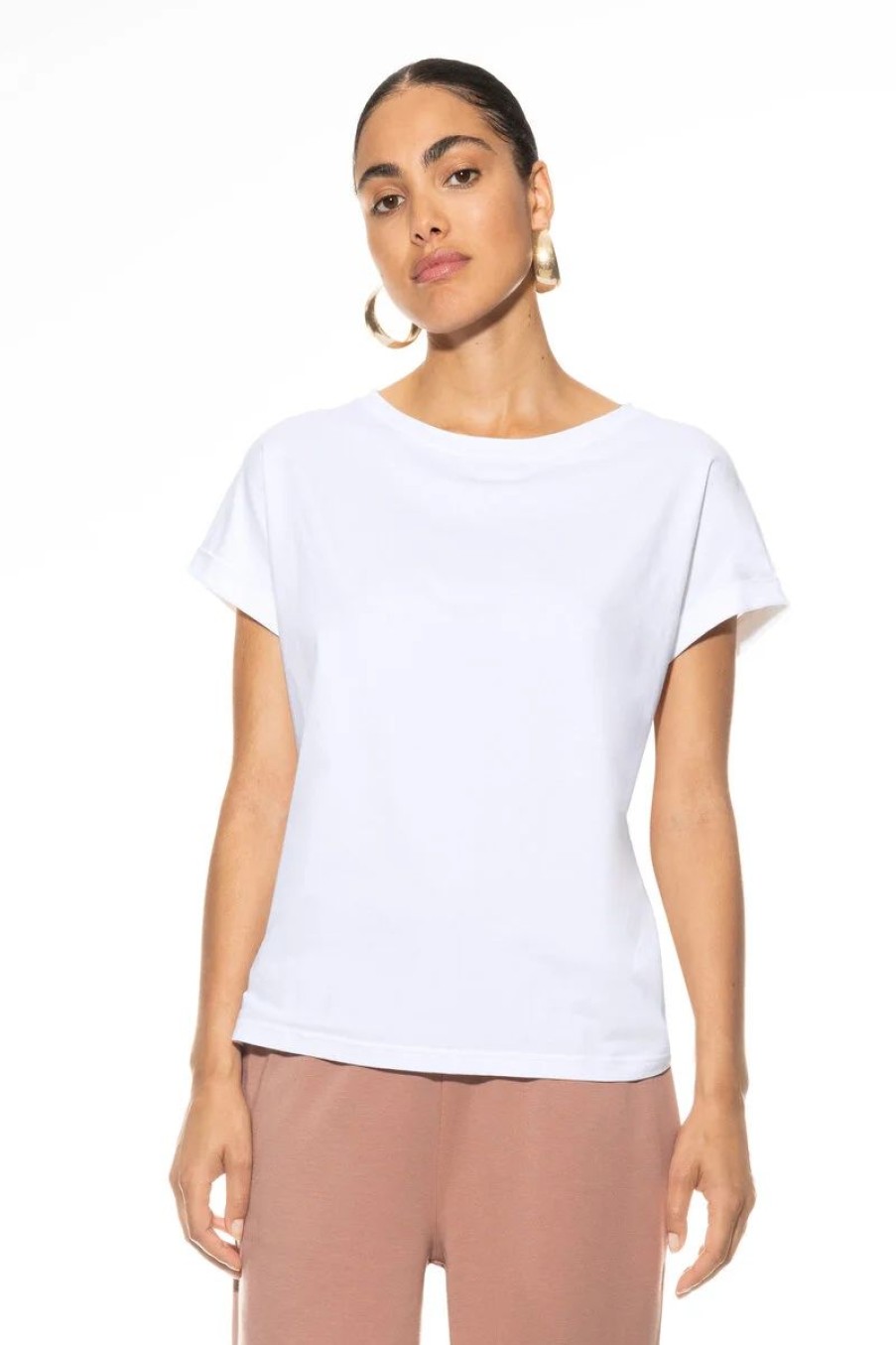 Dames Mey Bovenstukken | T-Shirt Serie Organic Power Wit