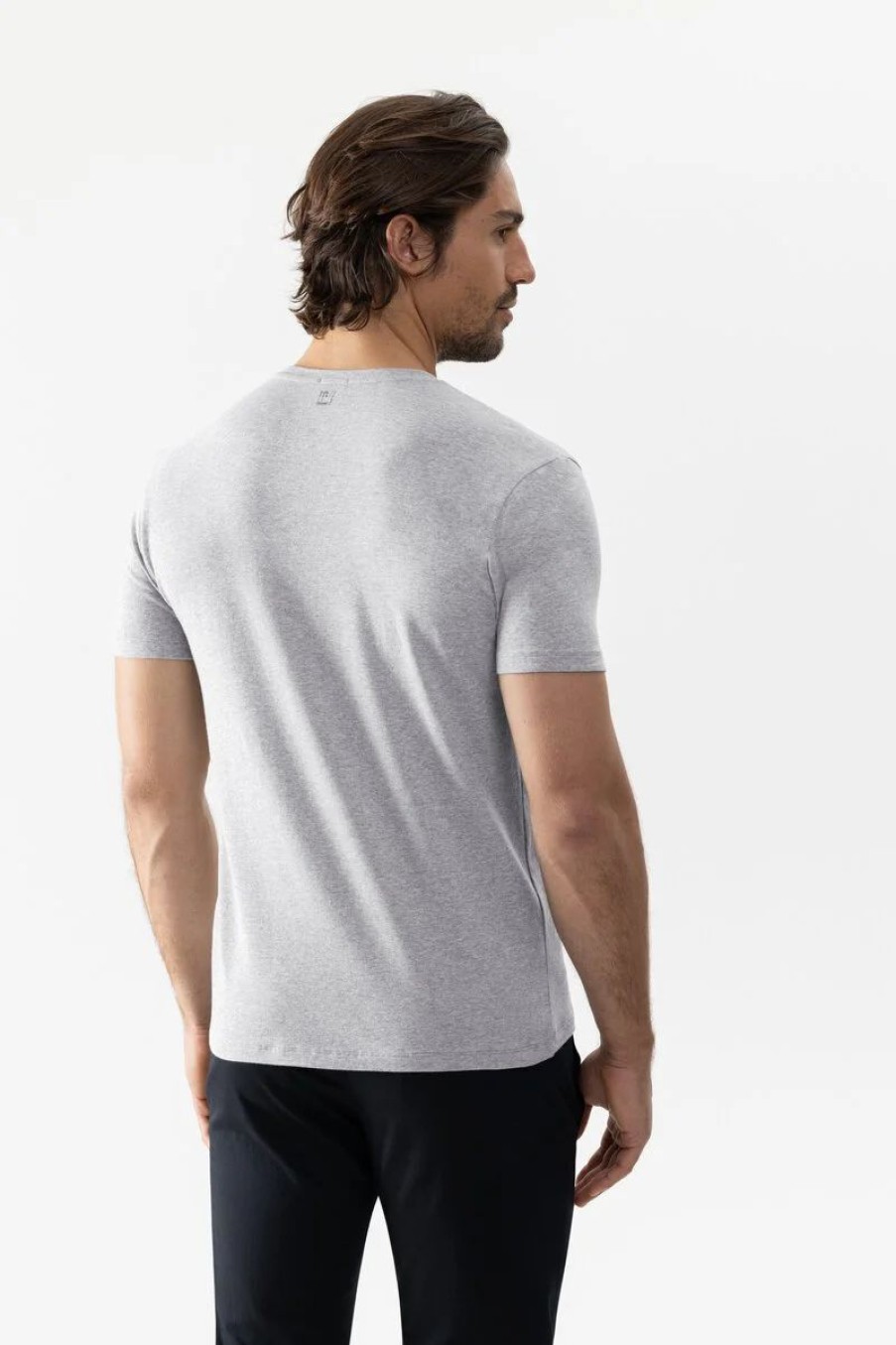 Heren Mey T-Shirt | T-Shirt Serie Relax Light Grey Melange