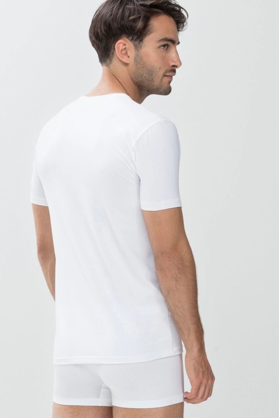 Heren Mey Ondershirts | Shirt Met V-Hals Serie Dry Cotton Wit