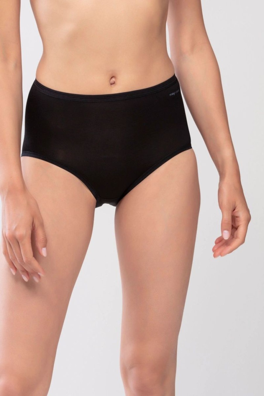 Dames Mey Slips & Pantyshorts | Tailleslip Serie Mey Lights Zwart