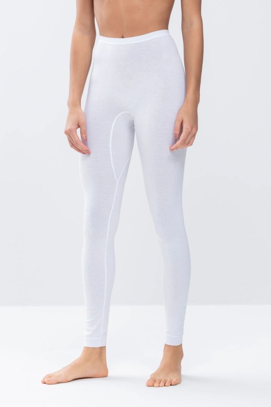 Dames Mey Leggings | Lange Broek Serie Noblesse Wit