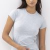 Dames Mey T&Shirts | Top 1/2-Lange Mouwen Serie Cotton Pure Light Grey Melange