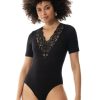 Dames Mey Camisols & Body'S | Body Serie Wool Love Zwart