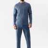 Heren Mey Pyjama'S | Pyjama Serie 3 Col Minimals New Denim