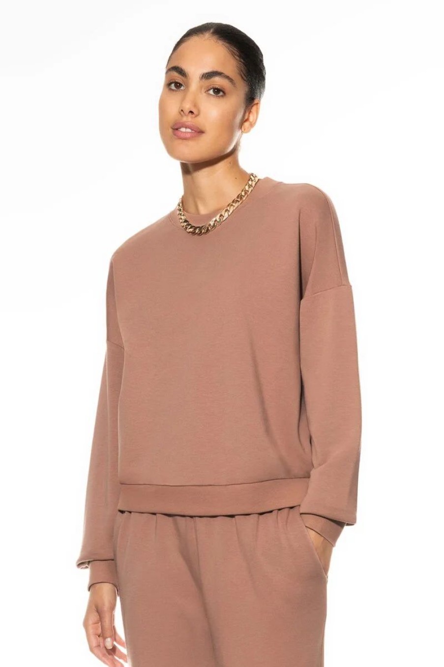 Dames Mey Bovenstukken | Sweater Serie Rose Creamy Nougat