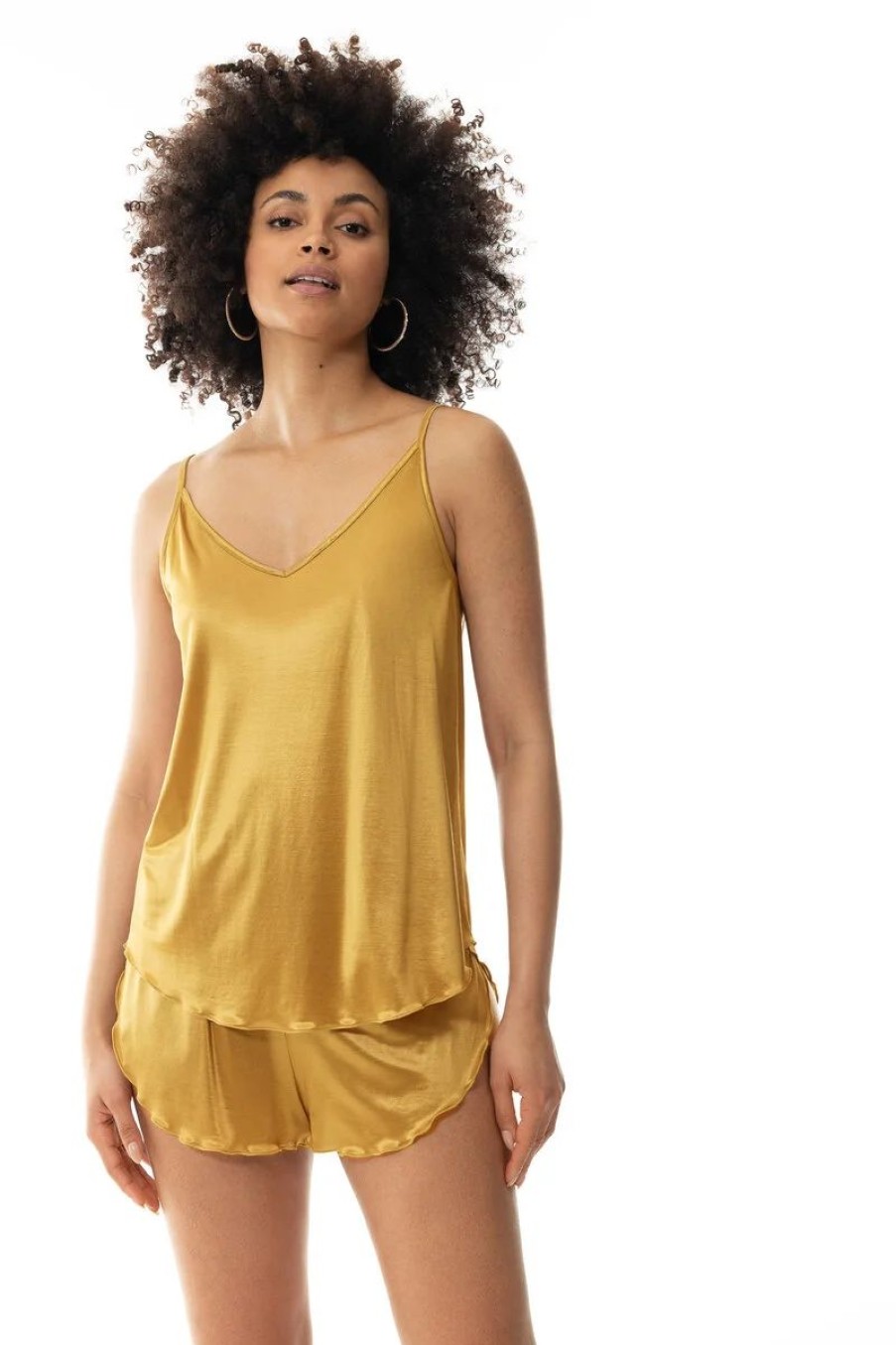 Dames Mey Tops | Camisole Serie Coco Crushed Gold