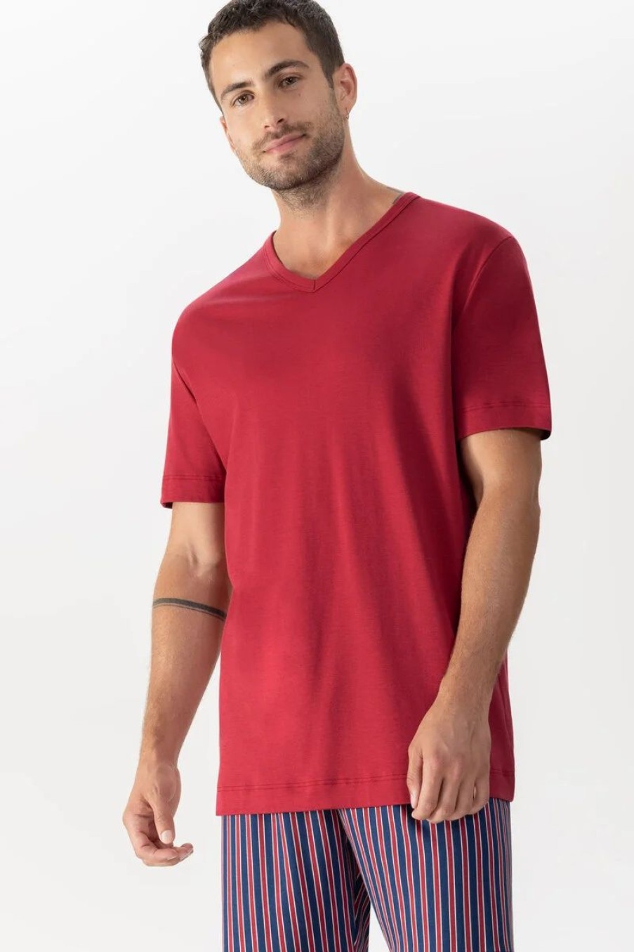 Heren Mey T-Shirt | T-Shirt Serie Solid Night True Red