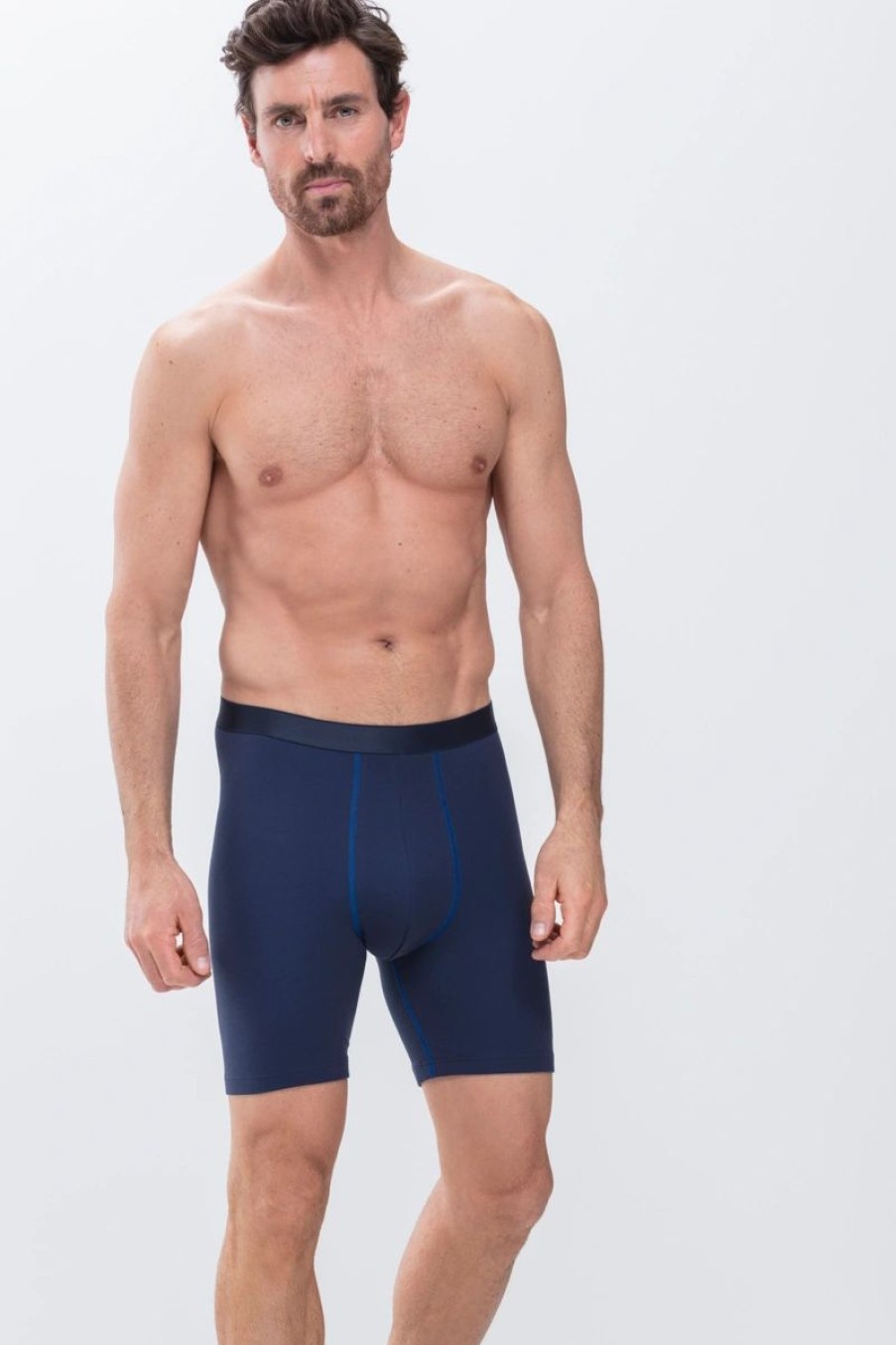 Heren Mey Functioneel Ondergoed | Long Shorts High Performance Yacht Blue