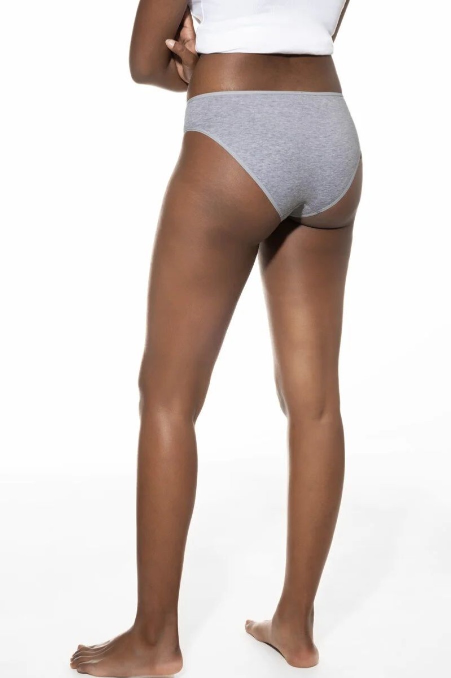 Dames Mey Slips & Pantyshorts | Jazz-Pants Serie Cotton Pure Light Grey Melange