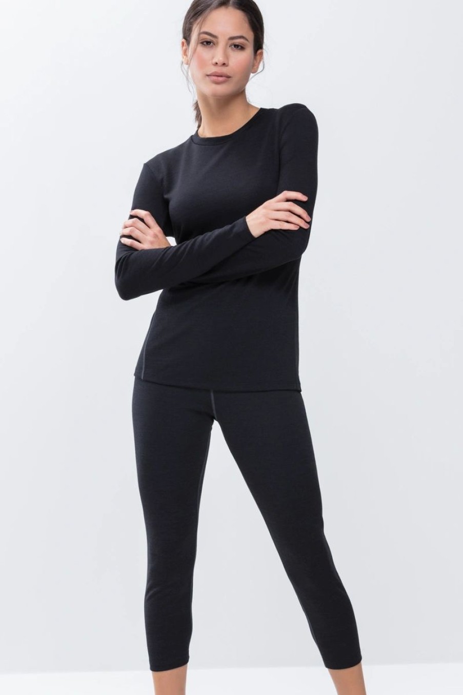 Dames Mey Leggings | Leggings 3/4 Serie Performance Zwart