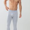 Heren Mey Slips Grote Maten | Long-Pants Serie Casual Cotton Light Grey Melange