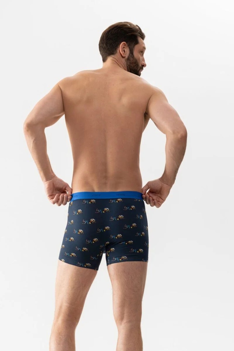 Heren Mey Shorties | Shorty Serie Mey X Lucky Luke Yacht Blue