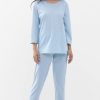 Dames Mey Pyjama'S | 7/8-Lange Pyjama Serie Emelie Dream Blue