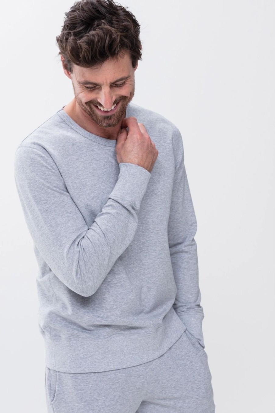 Heren Mey Bovenstukken | Sweatshirt Voor Heren Serie Enjoy Light Grey Melange