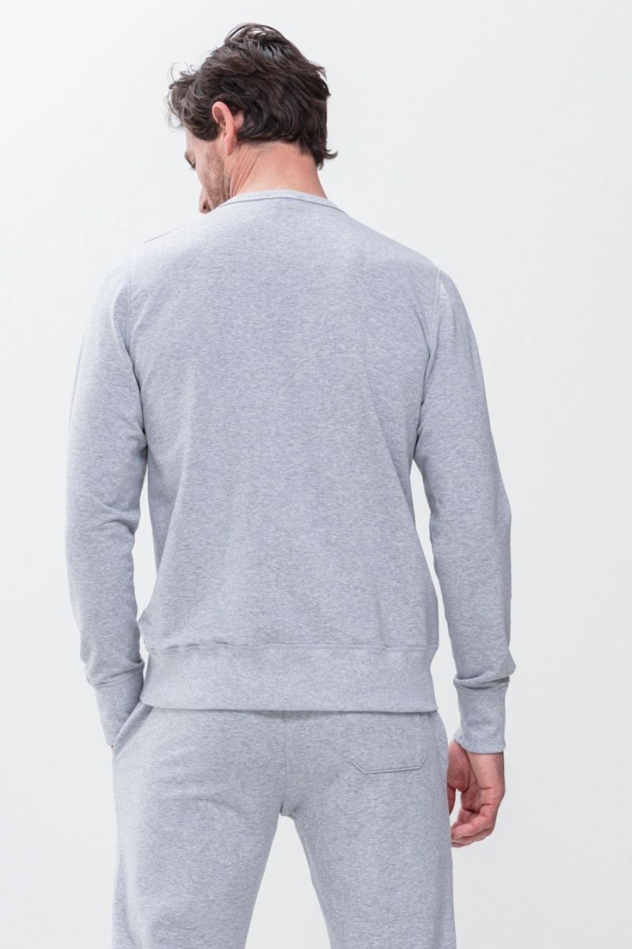 Heren Mey Bovenstukken | Sweatshirt Voor Heren Serie Enjoy Light Grey Melange