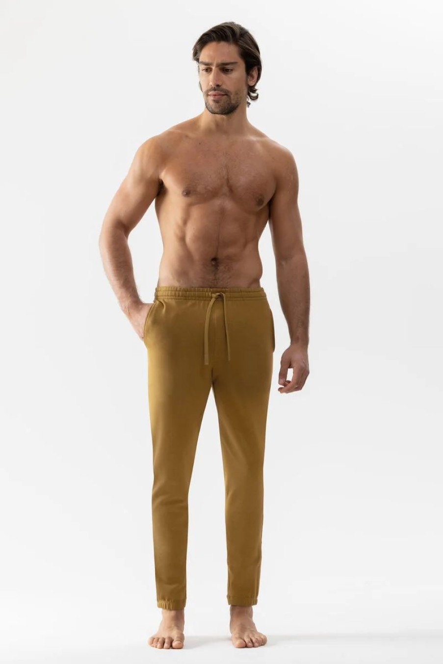 Heren Mey Broeken | Broek Lang Serie Enjoy Cognac