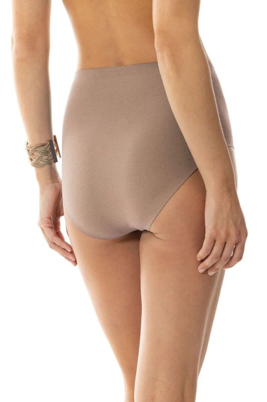 Dames Mey Slips & Pantyshorts | Tailleslip Serie Natural Second Me Dark Truffle