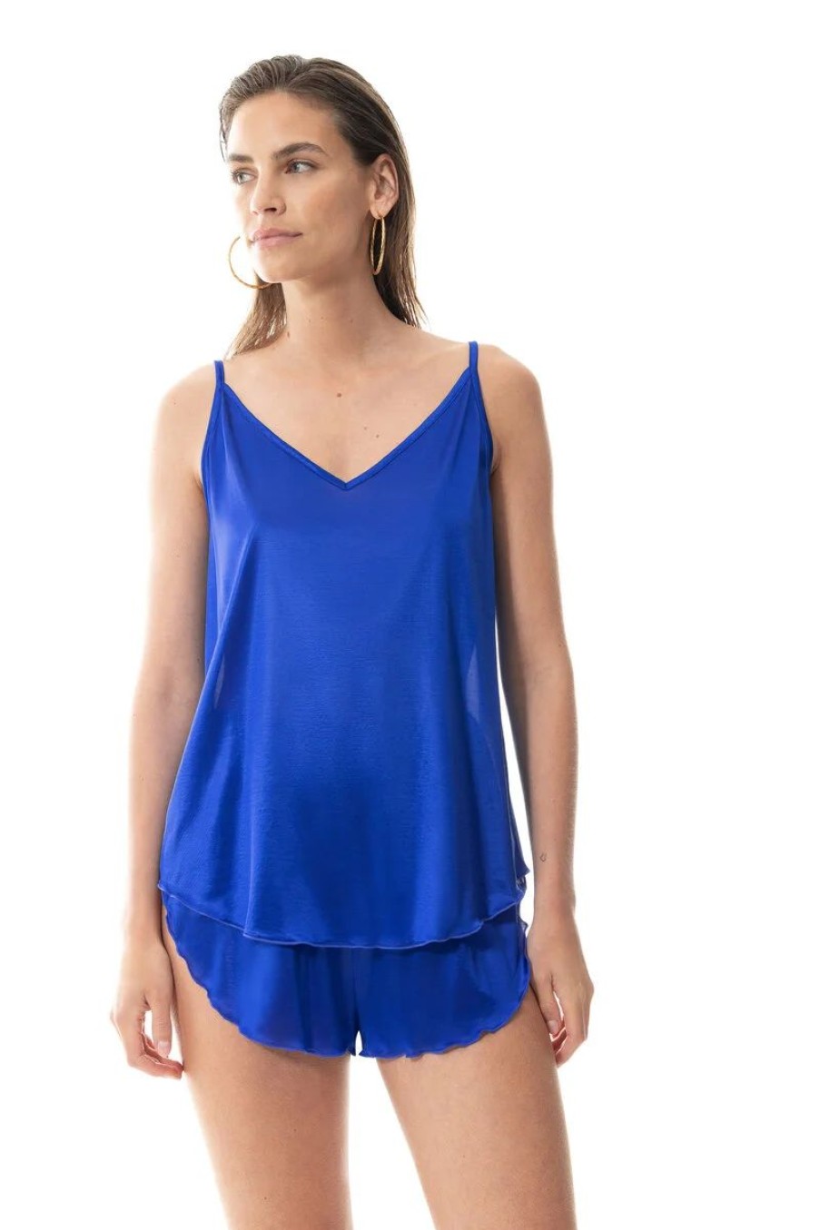 Dames Mey Ondershirts & Tops | Camisole Serie Coco Electric Blue