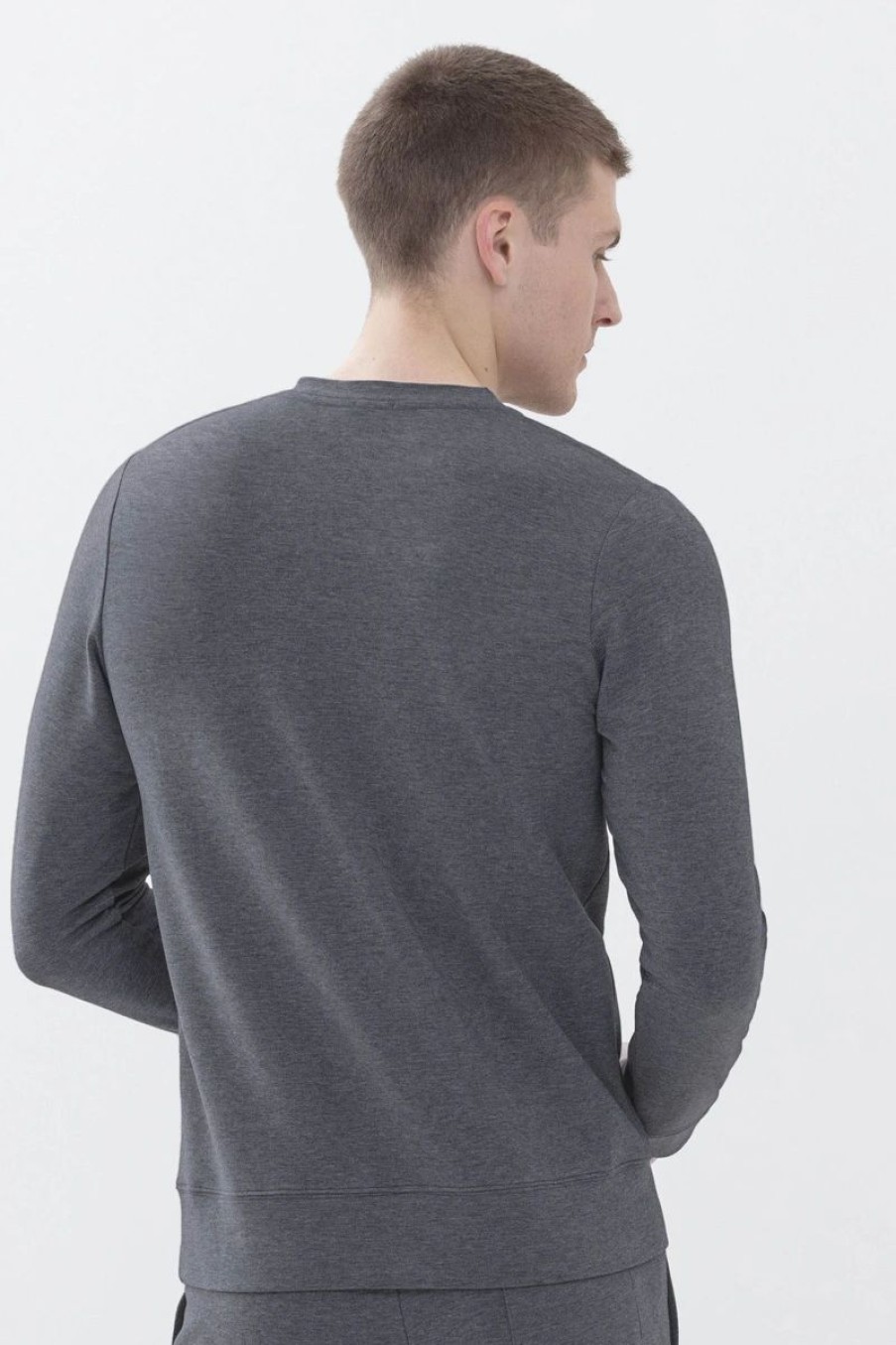 Heren Mey Loungewear Grote Maten | Sweatshirt Serie Enjoy Quartz Melange