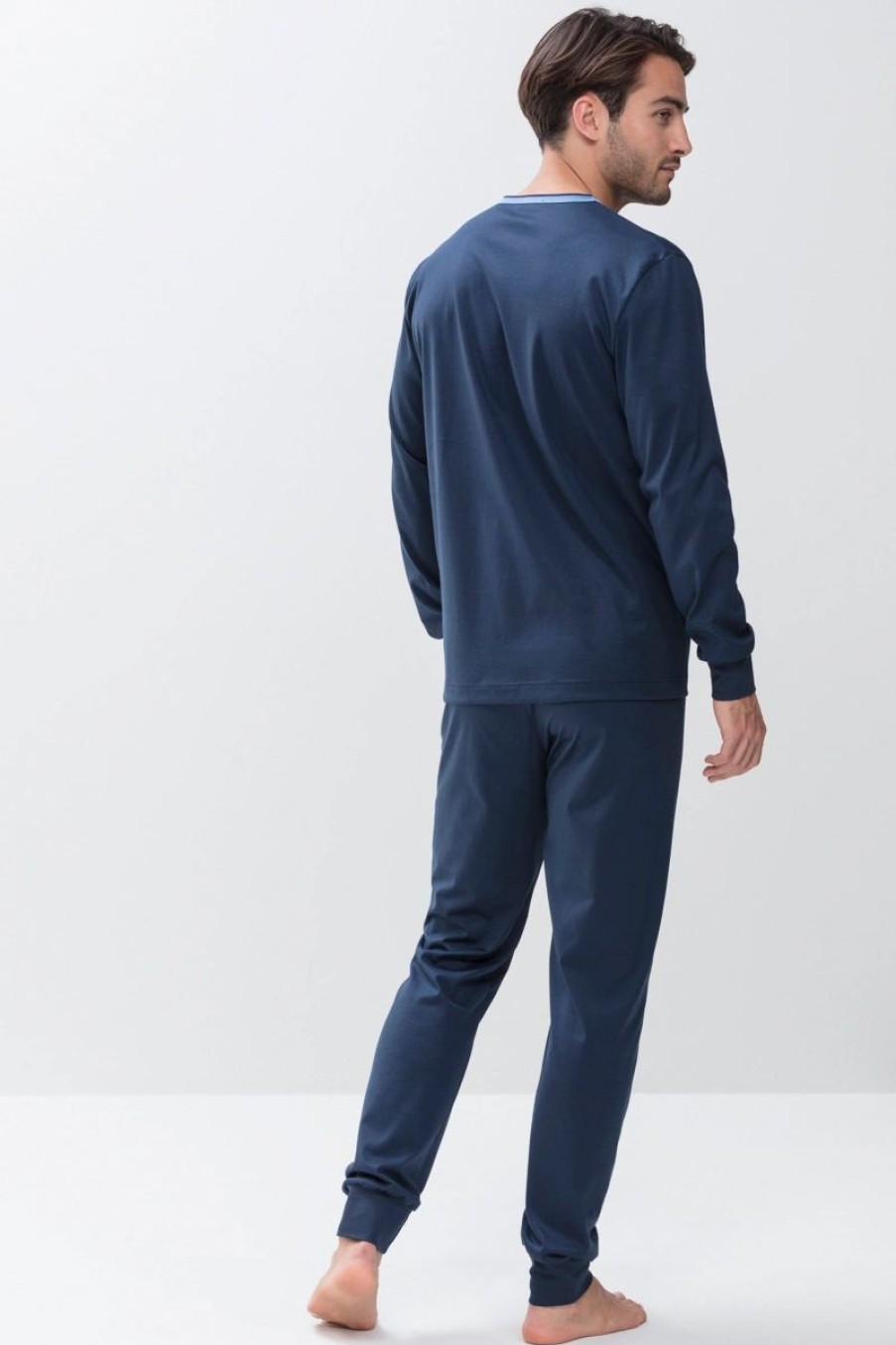 Heren Mey Pyjama'S | Pyjama Serie Leongatha Yacht Blue