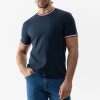 Heren Mey T-Shirt | T-Shirt Serie Relax Stripes Yacht Blue