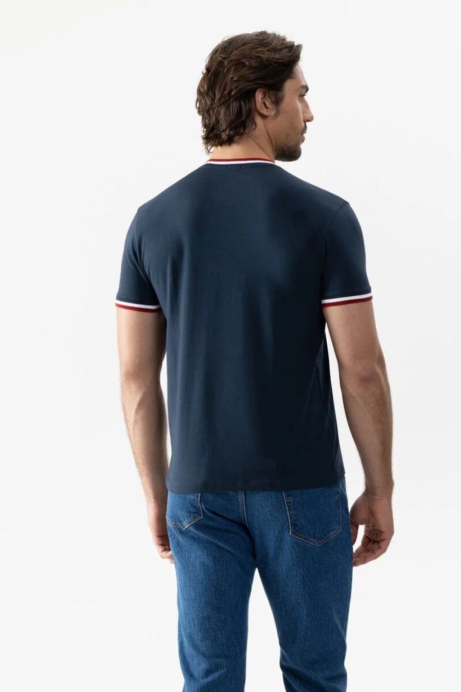 Heren Mey T-Shirt | T-Shirt Serie Relax Stripes Yacht Blue