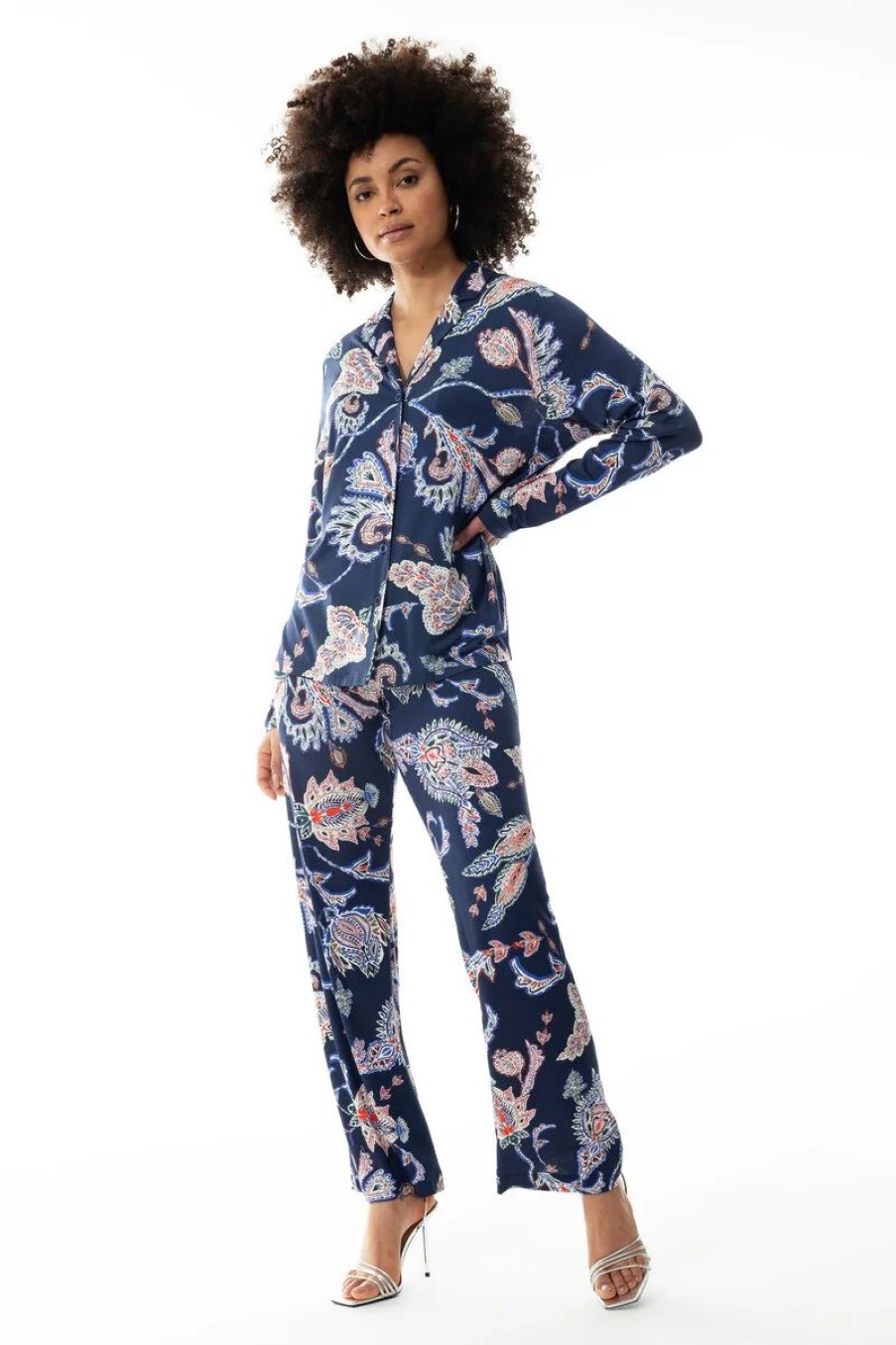 Dames Mey Pyjama'S | Pyjama Serie Telia Deep Shadow