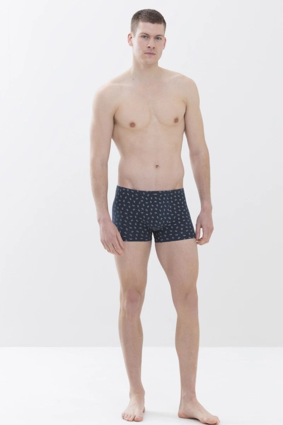 Heren Mey Shorts & Slips | Shorty Serie Small Paisley Yacht Blue