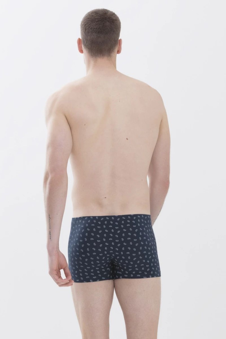 Heren Mey Shorts & Slips | Shorty Serie Small Paisley Yacht Blue