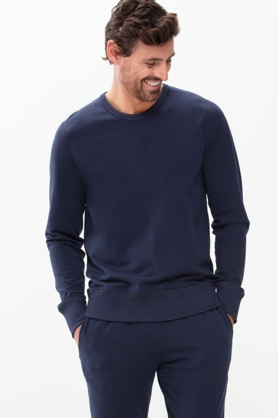 Heren Mey Bovenstukken | Sweatshirt Serie Enjoy Yacht Blue