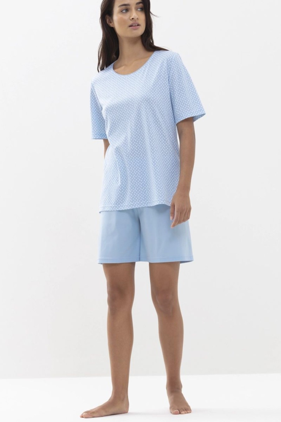 Dames Mey Pyjama'S | Pyjama Kort Serie Emelie Dream Blue