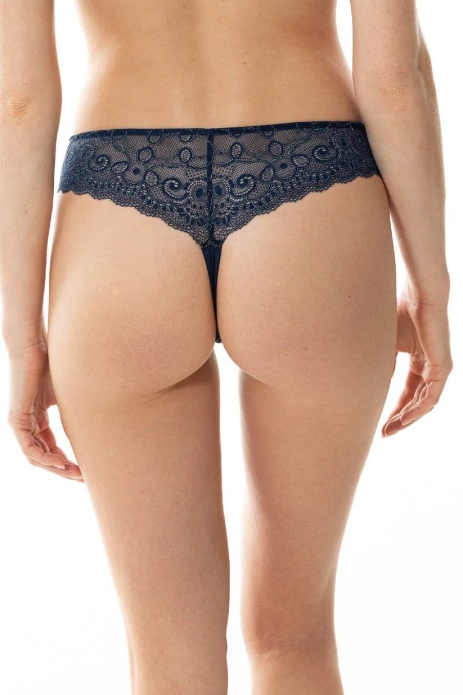 Dames Mey Slips & Pantyshorts | String Serie Amorous Deluxe Deep Shadow