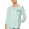 Dames Mey T&Shirts | T-Shirt Met 3/4-Lange Mouwen Serie Malea Sea Glass Light