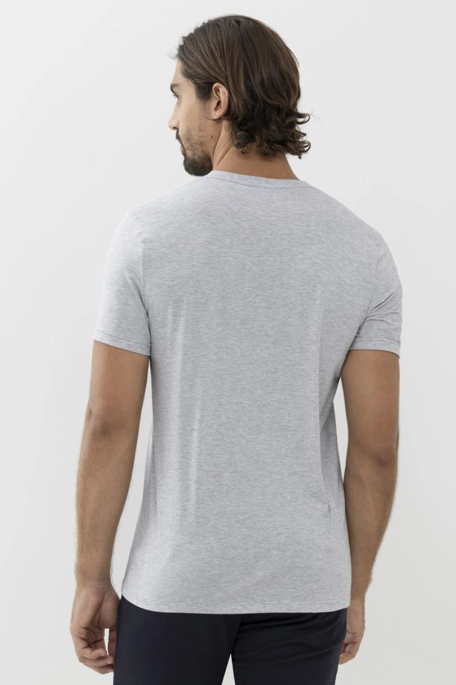 Heren Mey T-Shirt | T-Shirt Dry Cotton Colour Light Grey Melange