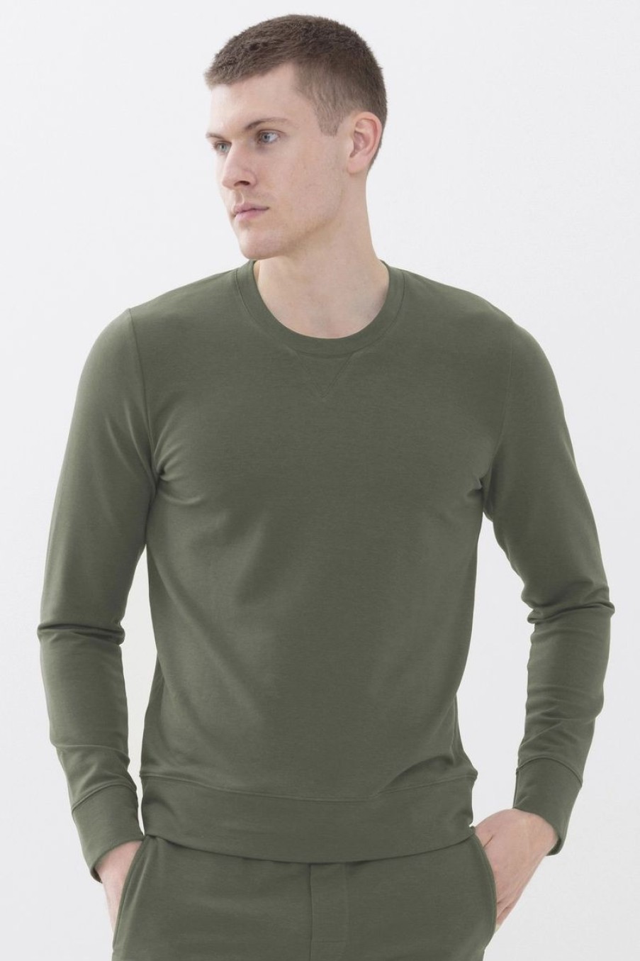 Heren Mey Bovenstukken | Sweatshirt Serie Enjoy Safari Green