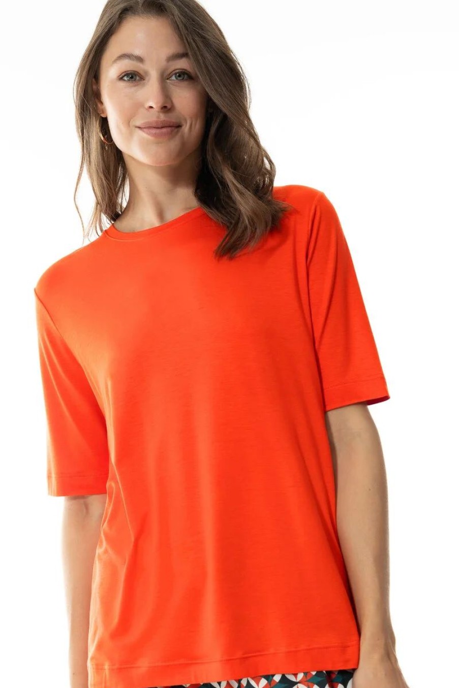 Dames Mey Bovenstukken | T-Shirt Serie Alena Carnelian Orange