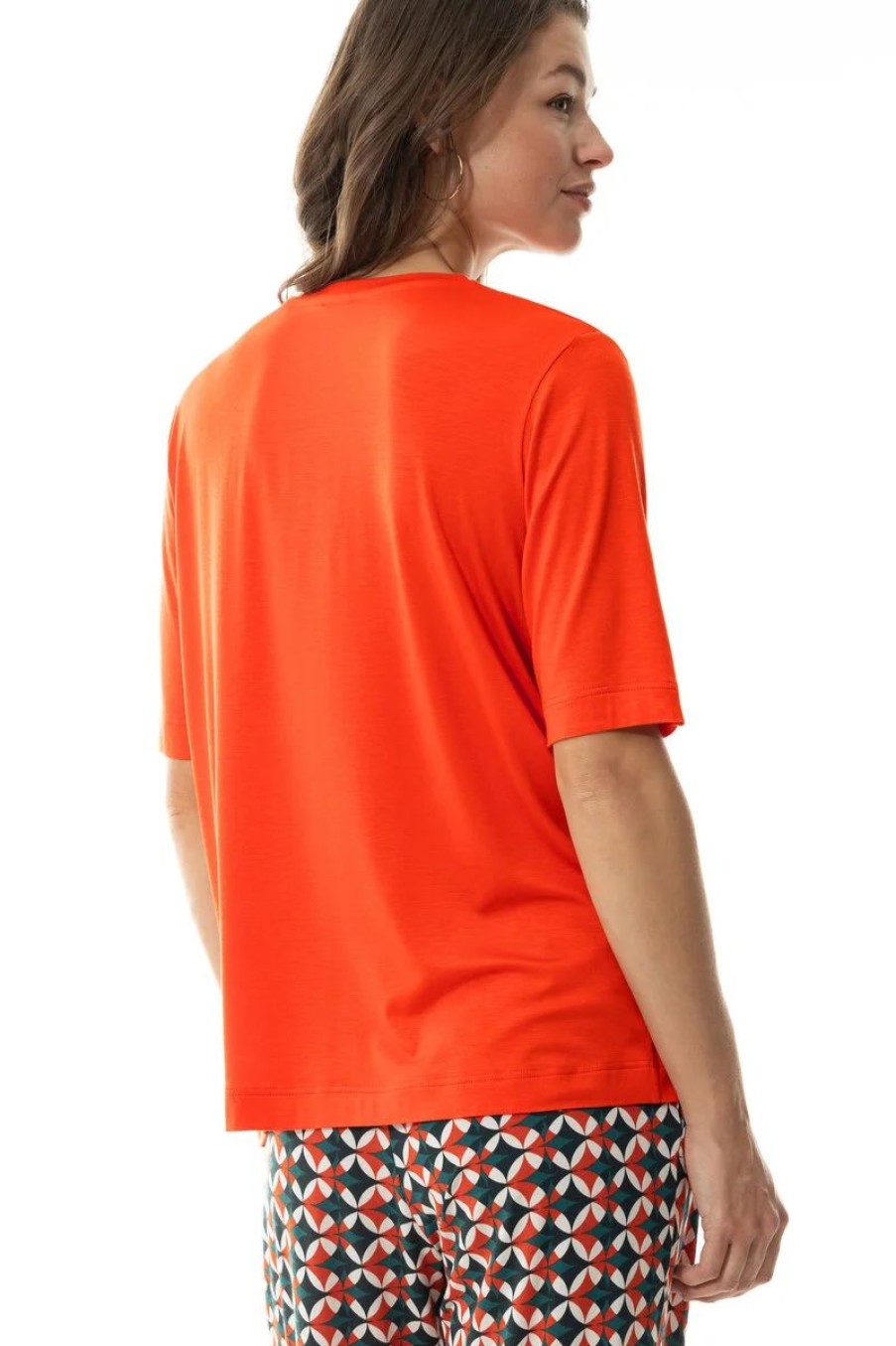 Dames Mey Bovenstukken | T-Shirt Serie Alena Carnelian Orange