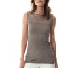 Dames Mey Ondershirts & Tops | Top Serie Wool Love Deep Taupe