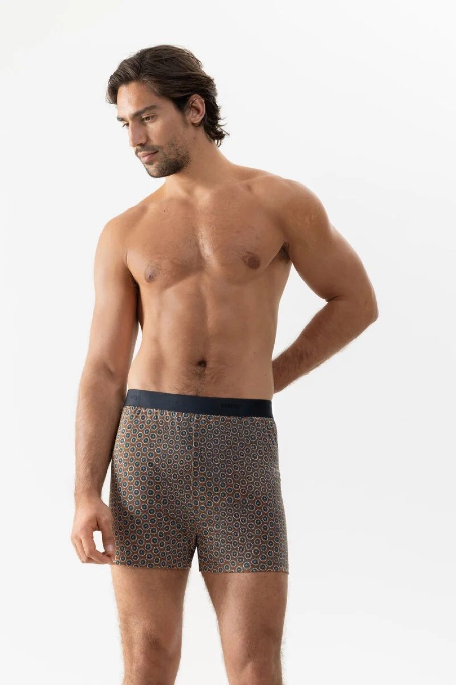 Heren Mey Shorts & Slips | Boxershorts Serie Elements Mahagony