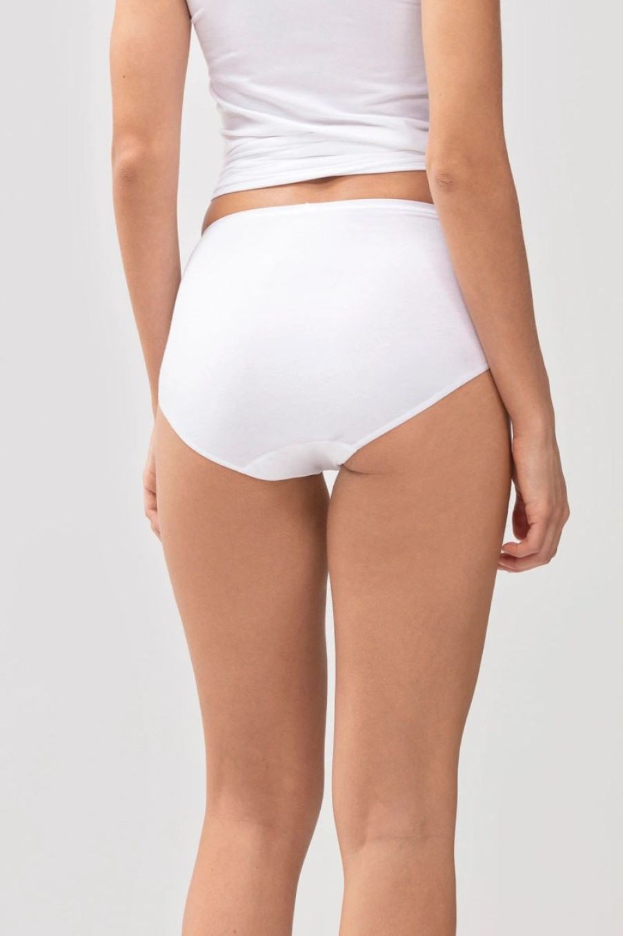 Dames Mey Slips & Pantyshorts | Tailleslip Serie Superfine Organic Wit