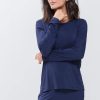 Dames Mey Bovenstukken | Shirt Met Lange Mouwen Serie Sleepy & Easy True Blue