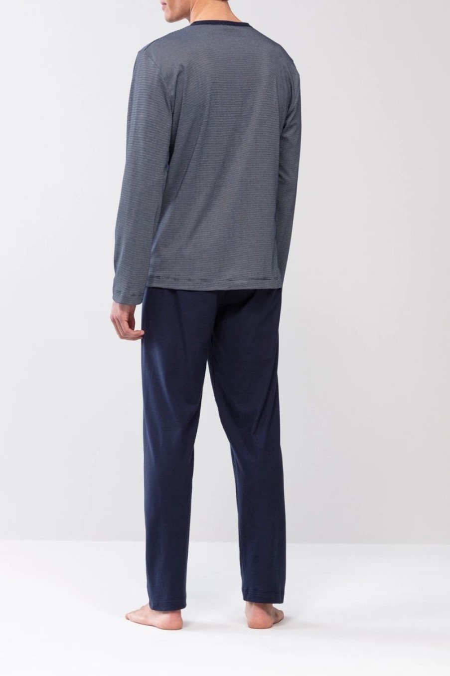 Heren Mey Pyjama'S | Pyjama Serie Struktur Yacht Blue