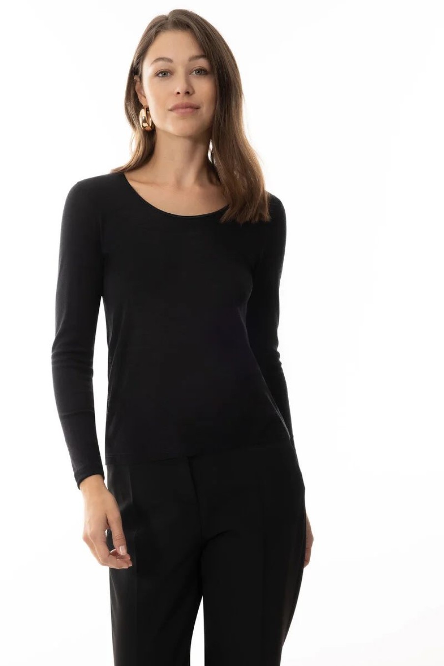 Dames Mey Ondershirts & Tops | Spencer 1/1 Mouw Serie Exquisite Zwart