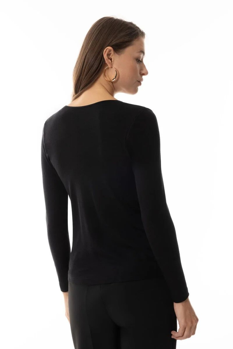 Dames Mey Ondershirts & Tops | Spencer 1/1 Mouw Serie Exquisite Zwart