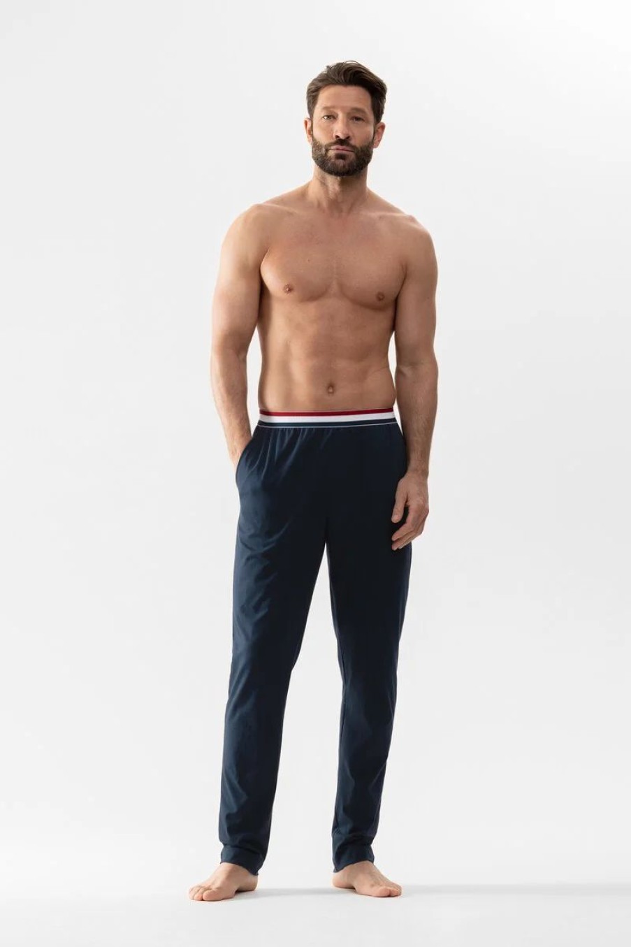 Heren Mey Broeken | Lange Broek Serie Re:Think Colour Yacht Blue